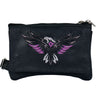 Hot Leathers CPE2006 Tribal Eagle Embroidered Ladies Clip Pouch Purse-8â€X5â€X1â€