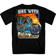 Hot Leathers EDM1186 Men's 2023 Daytona Bike Week Florida Chopper Black T-Shirt