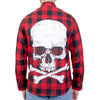 Hot Leathers FLM2103 Men's 'Skull and Bones' Flannel Long Sleeve Shirt