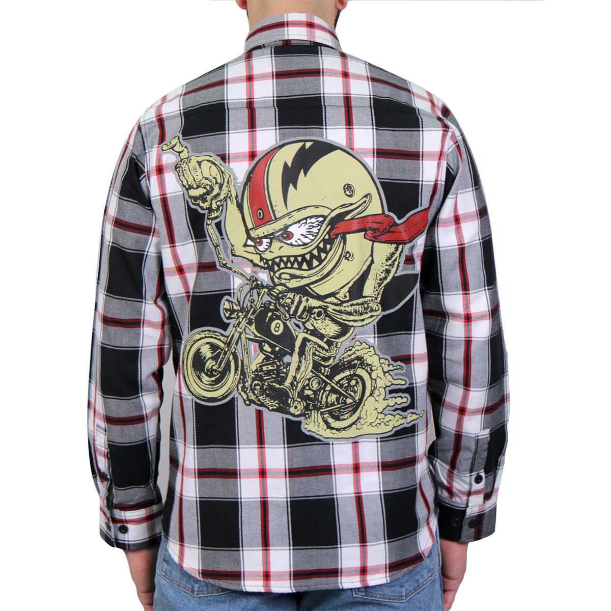 Hot Leathers FLM2104 Men's 'Bobber Monster' Flannel Long Sleeve Shirt