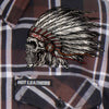 Hot Leathers FLM2109 Men's 'Headdress' Flannel Long Sleeve Shirt