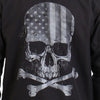 Hot Leathers FLM2113 Men's 'Black Flag Skull' Long Sleeve Flannel