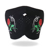 Hot Leathers FMB1003 Ladies Tribal Rose Neoprene 1/2 Face Mask