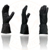 Milwaukee Leather Men's Gauntlet Motorcycle Hand Gloves-Black Deerskin Long Cuff Thermal Lined Gel Palm-G039