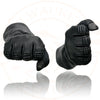Milwaukee Leather Men's Gauntlet Motorcycle Hand Gloves-Black Deerskin Long Cuff Thermal Lined Gel Palm-G039