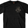 Hot Leathers GMD1418 Men's Black 'Vintage Skull and Cross Pistons' Double Sided T-Shirt