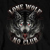 Hot Leathers GMD2007 Men's 'Lone Wolf No Club' Biker Long Sleeve Shirt