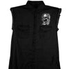 Hot Leathers GMD5076 Mens Assassin Sleeveless Black Denim Shirt