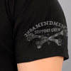 Hot Leathers GML1001 Menâ€™s' Faded Flag Skull Black T-Shirt