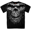 Hot Leathers GMS1237 Menâ€™s â€˜Shredder Skull Jumbo Printâ€™ Black T-Shirt