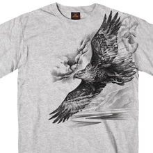 Hot Leathers GMS1368 Menâ€™s â€˜Pencil Eagleâ€™ Heather T-Shirt