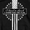 Hot Leathers GMS1398 Menâ€™s â€˜Kneel in the Church â€˜Short Sleeve Black T-Shirt