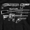 Hot Leathers GMS1409 Men’s ‘Freedom Guns‘ Short Sleeve Black T-Shirt