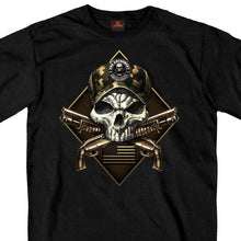 Hot Leathers GMS1415 Menâ€™s â€˜2nd Amendment Camo Skullâ€˜ Short Sleeve Black T-Shirt