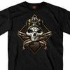 Hot Leathers GMS1415 Menâ€™s â€˜2nd Amendment Camo Skullâ€˜ Short Sleeve Black T-Shirt