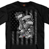 Hot Leathers GMS1422 Menâ€™s â€˜Let Freedom Ride Eagleâ€˜ Short Sleeve Black T-Shirt