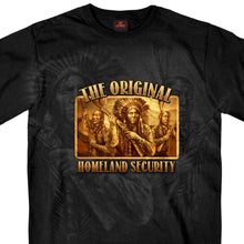 Hot Leathers GMS1460 Men's Original Homeland Security Native American Black T-Shirt