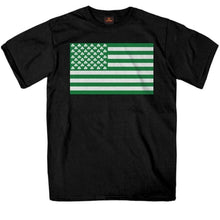 Hot Leathers GMS1461 Menâ€™s Shamrock Flag Black T-Shirt