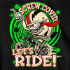Hot Leathers GMS1474 Menâ€™s Screw Covid Lets Ride Coronavirus Motorcycle Black T-Shirt