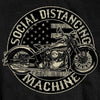 Hot Leathers GMS1475 Men's Social Distancing Machine Black Short Sleeve T-Shirt