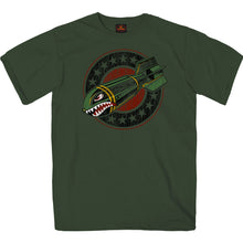 Hot Leathers GMS1512 Men's Military Green Short Sleeve Shark Bomb T-Shirt