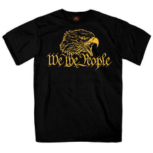 Hot Leathers GMS1515 Menâ€™s Black 'We the People' Black T-Shirt
