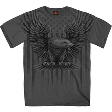 Hot Leathers GMS1524 Menâ€™s Charcoal Short Sleeved Up-Wing Eagle T-Shirt