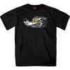 Hot Leathers GMS1525 Men’s Black Race Wolf Short Sleeve T-Shirt