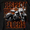 Hot Leathers GMS1533 Menâ€™s Black Respect Your Elders Short Sleeve T-Shirt