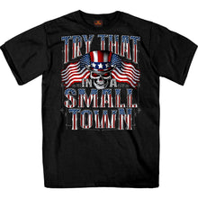 Hot Leathers GMS1544 Menâ€™s 'Try That In A Small Town' Black Graphic Print T-Shirt - LIMITED TIME