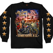 Hot Leathers GMS2407 Menâ€™s â€˜Remembrance All Gave Someâ€™ Long Sleeve Black T-Shirt