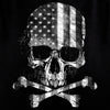 Hot Leathers GMT3429 Men’s ‘Flag Skull’ Black Tank Shirt