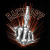 Hot Leathers GMT3453 Mens Bone Finger "Back off" Black Sleeveless Shooter Tank Top