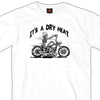 Hot Leathers GSB253 Men’s ‘Skeleton Cycle-It’s A Dry Heat’ ’ White Short Sleeve T-Shirt
