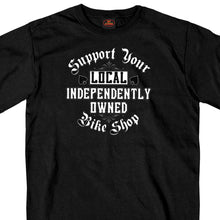 Hot Leathers GSB274 Menâ€™s â€˜Support Your Local Bike Shopâ€™ Black Short Sleeve T-Shirt