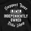Hot Leathers GSB274 Menâ€™s â€˜Support Your Local Bike Shopâ€™ Black Short Sleeve T-Shirt