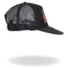 Hot Leathers GSH1016 Try Stomping This American Flag Black Trucker Hat