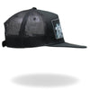 Hot Leathers GSH1019 Black â€˜Assassin Riderâ€™ Snap Back Hat