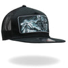 Hot Leathers GSH1019 Black â€˜Assassin Riderâ€™ Snap Back Hat