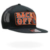 Hot Leathers GSH1020 Black â€˜Back Off Bone Fingerâ€™ Snap Back Hat