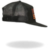 Hot Leathers GSH2009 Orange USA Flag Snapback Hat