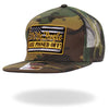 Hot Leathers GSH2028 Black We The People Camo Snapback Hat