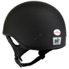 Hot Leathers HLD1001 'Flat Matte Black' Motorcycle DOT Skull Cap Classic Half Helmet for Men and Women Biker