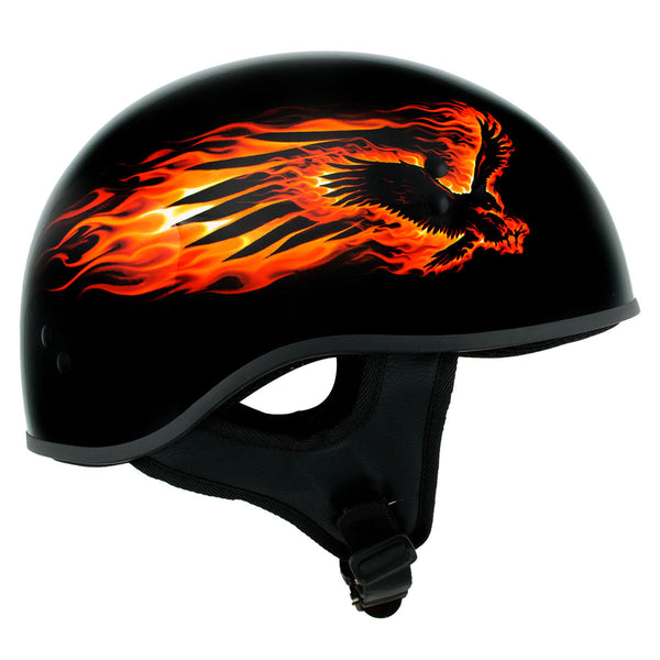 Hot Leathers HLD1006 'Black Out Eagle' Motorcycle DOT