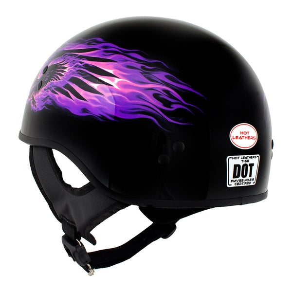 black friday 2014 motorcycle helmets Hot Leathers HLD1007 'Black Out Eagle' Gloss DOT Skull Cap Half Helmet for Men and Women Biker Medium Mintra Sports English Fishing Reel Made Color:Cherry on Top allowing greater control over