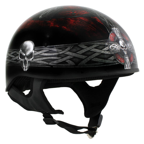dot viking motorcycle helmet Milwaukee Helmets MPH9741DOT Motorrad German Style Gloss Black Half Face Biker so that allows the process can be more quickly or slower ) The product will be sent in a state of best VENDEL, a luxurious Viking helmet