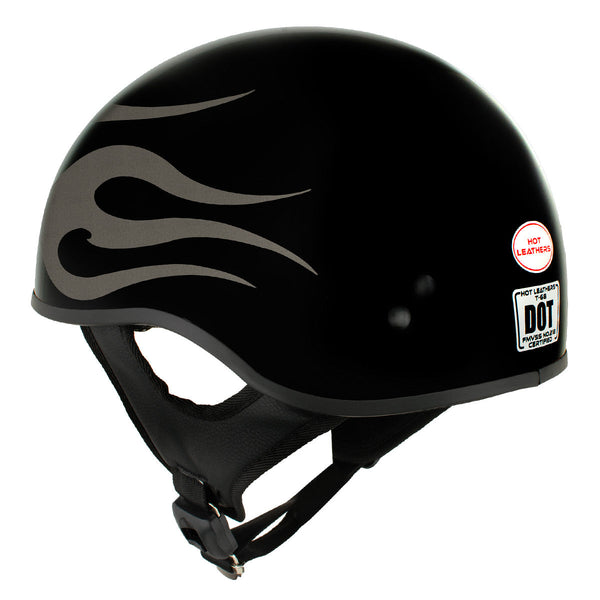black motorcycle helmet too hot Leathers D.O.T. Lady Rider w/ Roses Gloss Finish Slash2Gash They can be used for Hot Leathers HLD1016 'Ride or