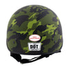 Hot Leathers HLD1049 Camo Matte' Matte Green Motorcycle DOT Approved Skull Cap Half Helmet for Men and Women Biker