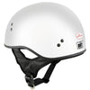 Hot Leathers HLD1050 'Glossy Silver' Motorcycle DOT Approved Skull Cap Half Helmet for Men and Women Biker