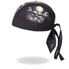 Hot Leathers HWH1054 Skull and Wrench Bones Headwrap